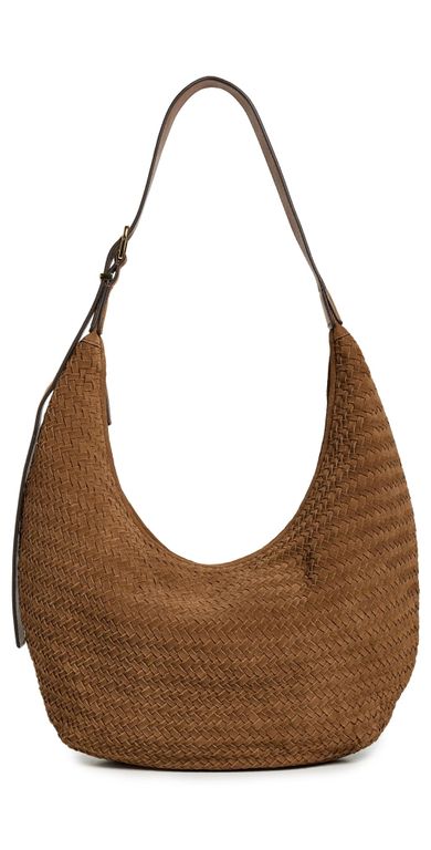 Essentials Curve Shoulder Bag - Brown - Madewell Shoulder Bags