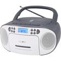 Reflexion Lettore CD a cassette e radio per alimentazione e batteria (radio FM PLL, display LCD,