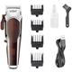 Tagliacapelli Usb Ricaricabile Professionale Cordless Con Display Digitale V-189 - - Maxtech