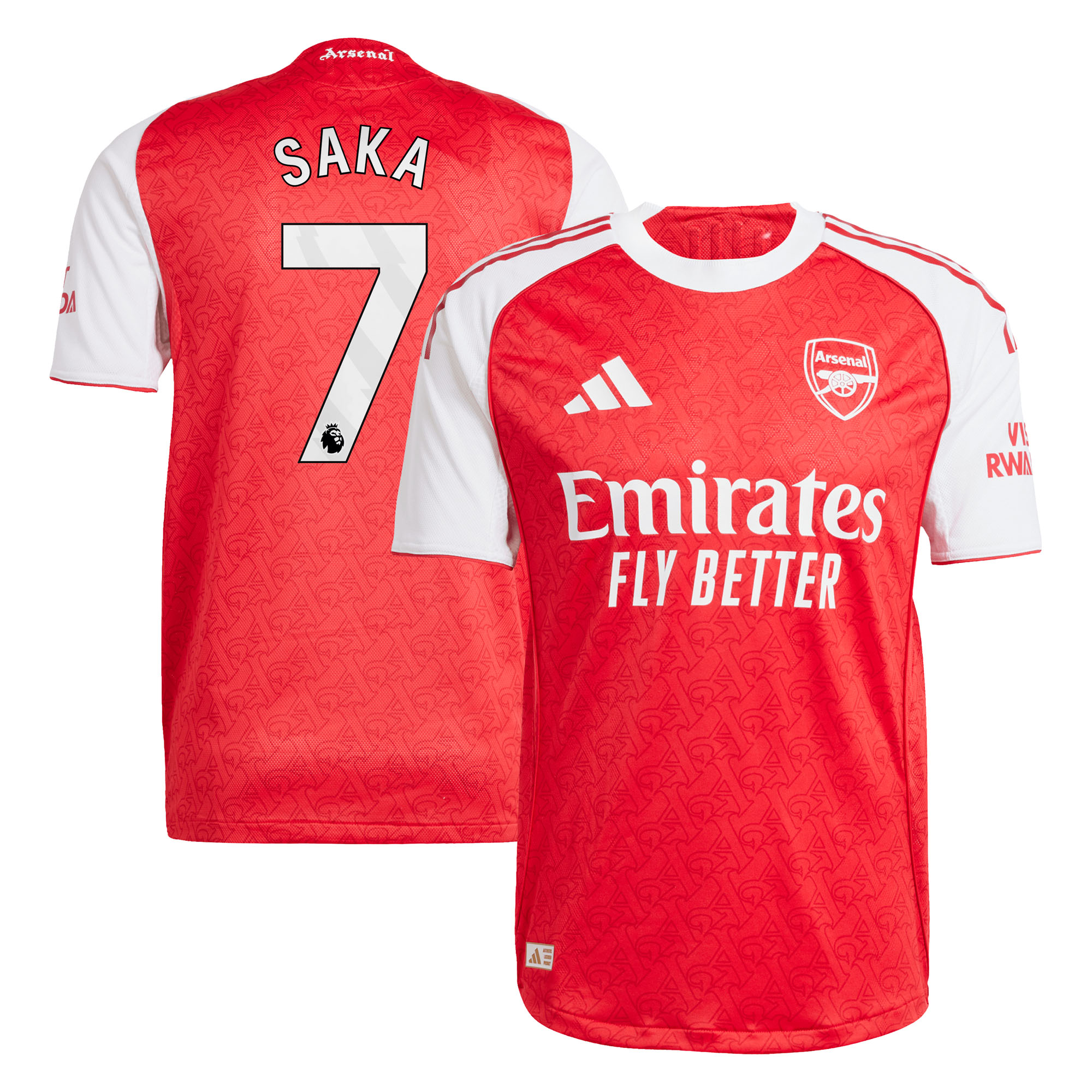 Maillot Domicile Arsenal adidas 2025-26 Authentique avec flocage Saka 7