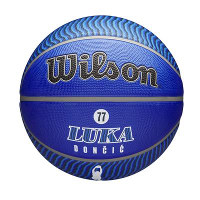 Dallas Mavericks Wilson NBA- Spieler Outdoor-Basketball - Größe 7 - Luka Doncic Image