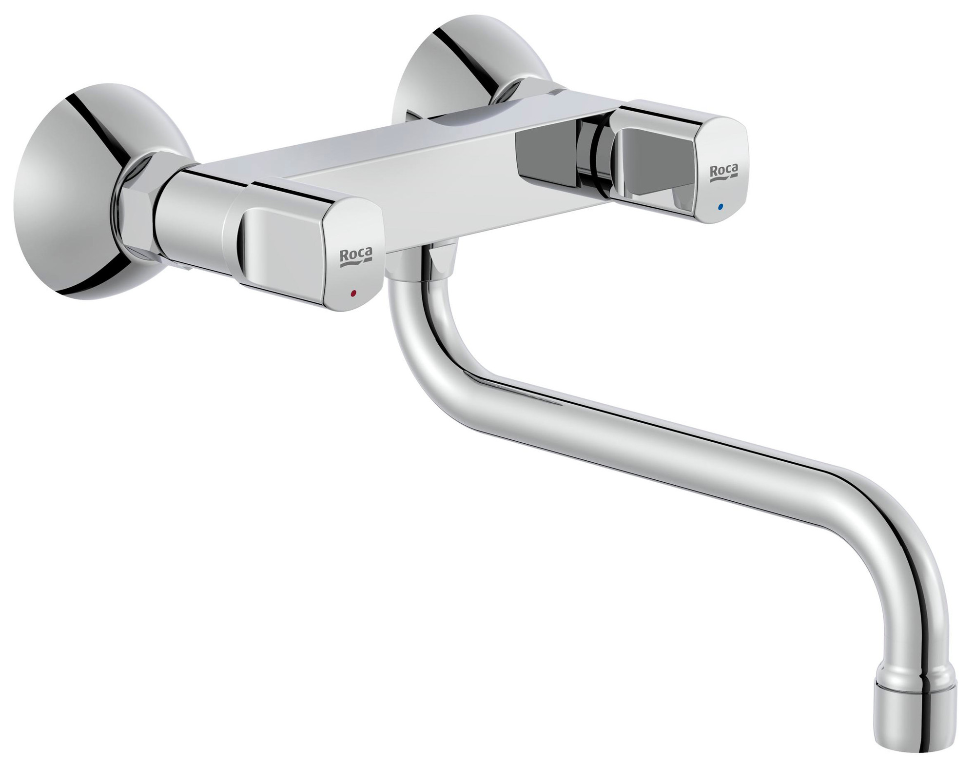 Mélangeur évier BRAVA mural à bec mobile ROCA A5A768EC0F