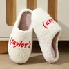 Casual frauen Hausschuhe Hause Plüsch Winter Frau Schuhe Flauschigen Designer Indoor Schuhe Elegante Fuzzy Pelz Rutschen Weiche Große Größe