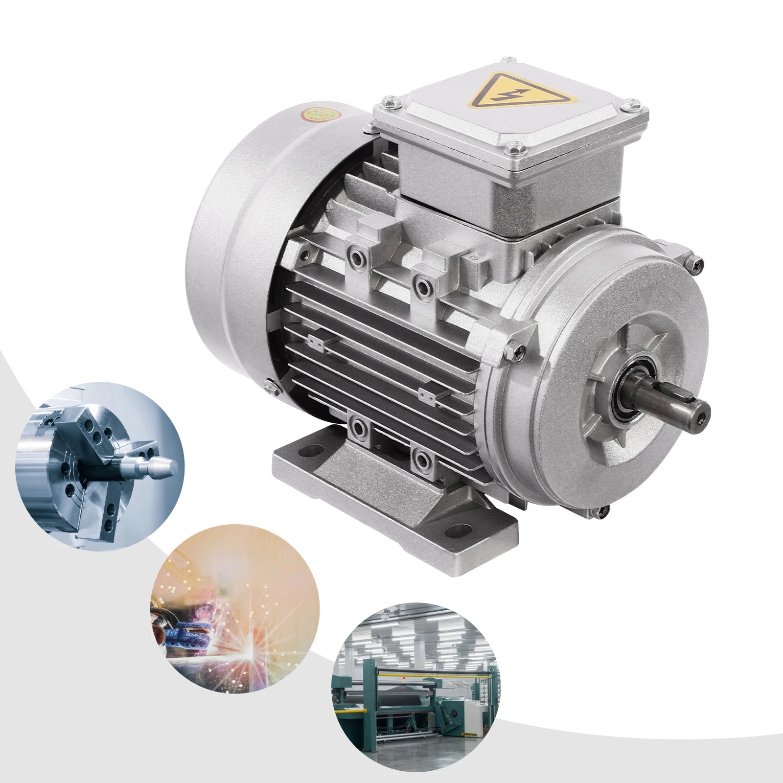 0,75 kW/1,1 kW Elektromotor Dreiphasen-Asynchronmotor Spulenmotor aus reinem Kupfer 1400 U/min/1405 U/min 380 V Image