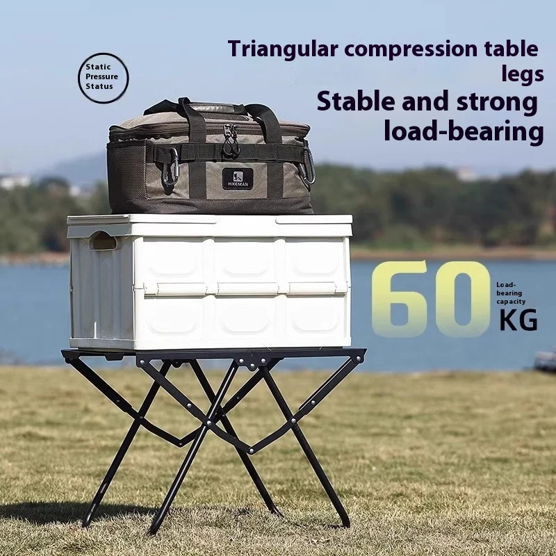 Outdoor-Klapptisch, tragbar, taktischer Campingtisch, multifunktional, einfach, leicht, Camping, kleiner Tisch, Picknicktisch Image