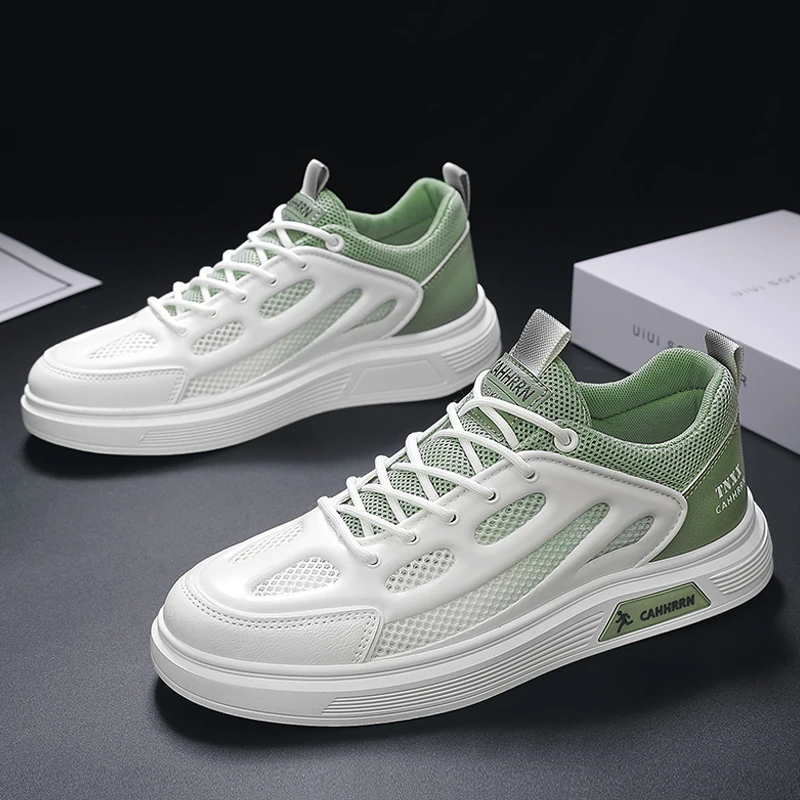 Herren-Mesh-Schuhe, Skateschuhe, Freizeitschuhe, stilvolle, klobige Sohle, atmungsaktiv, vielseitige, trendige Herrenschuhe