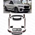 Per BMW X5 G05 X5M 2019-2023 ABS di alta qualità Nero Labbro anteriore Diffusore posteriore Corpo Gonna laterale Kit Spoiler Grill Retrovisore montford