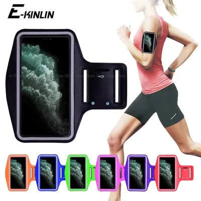 Waterproof Sport Running Gym Arm Band Case For iPhone 16 15 14 13 12 mini 11 Pro XS Max XR X 8 7 6 6S Plus SE 2022 5S Cover Bag