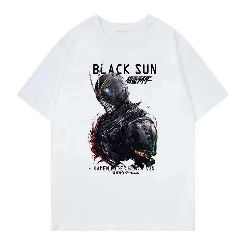 Kamen Rider BLACK SUN Anime Peripheral Sommer Herren Freizeit Sport Bequeme Baumwolle Paar kurze Ärmel