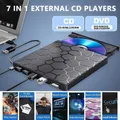 7-in-1 USB 3.0 Tipo-C DVD esterno RW Lettore CD Unità ottiche Masterizzatore DVD Lettore di registratori Unità disco per laptop Desktop Notebook