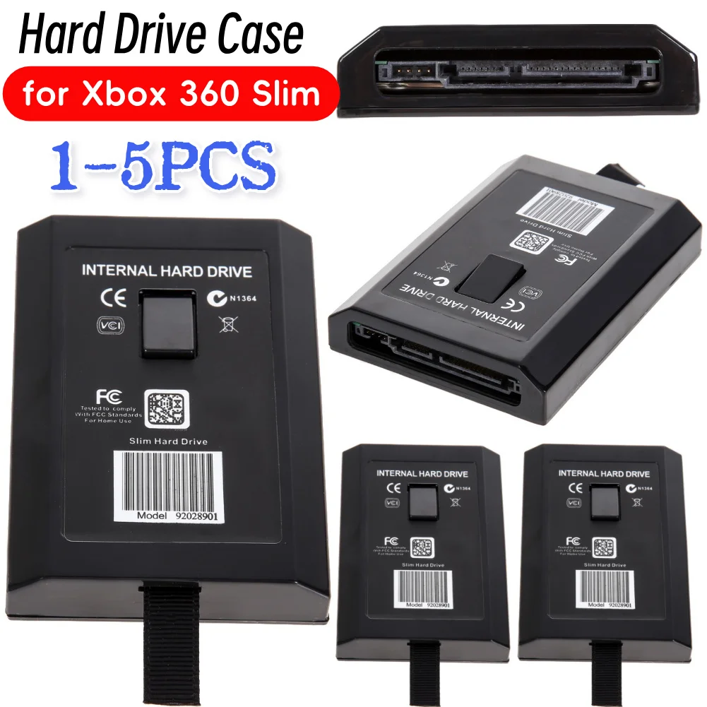 5-1PCS Festplatte Fall Für Xbox 360 20GB 60GB 120GB 250GB Slim HDD Interne Fall Neue Festplatte Fall Gehäuse Abdeckung Shell Image