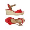 Tom Tailor Damen Sandale, Gr. 40, rot, kein Etikett