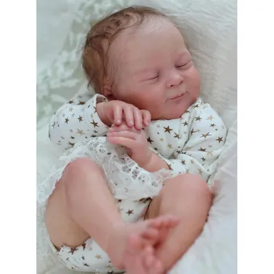 19inch 48cm Reborn Baby Kit Olivia Fresh Color Lifelike Soft Touch Reborn Unpainted Kit DIY Parts