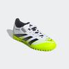 Fußballschuh ADIDAS PERFORMANCE "PREDATOR CLUB HOOK-AND-LOOP KUNSTRASENSCHUHE KIDS", Gr. 34, bunt (cloud weiß, core schwarz, lucid lemon), Synthetik, sportlich, Schuhe, geeignet für harte Untergründe Asche und Kunstrasen