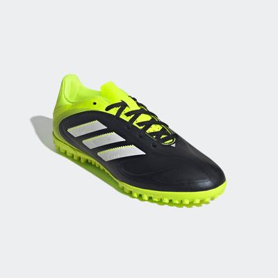 Fußballschuh ADIDAS PERFORMANCE "COPA PURE 3 CLUB KUNSTRASEN", Gr. 41, core schwarz, cloud weiß, lucid lemon, Synthetik, sportlich, Schuhe, geeignet für harte Untergründe Asche und Kunstrasen Image
