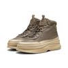 Stiefel PUMA "Mayra Sneakers Damen", Gr. 37.5, braun (totally taupe braun), Obermaterial: Leder, Synthetik; Futter: Textil; Innensohle: Textil; Laufsohle: Gummi, Schuhe