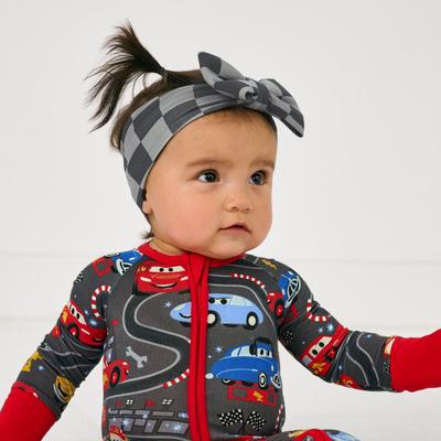 Disney & Pixar Piston Cup Luxe Baby Girl Soft & Stretchy Bamboo Bow Headbands - Newborn - 3T