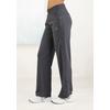 Loungepants FRENCH CONNECTION, Damen, Gr. 48/50, N-Gr, grau (anthrazit), Obermaterial: 70% Viskose, 25% Polyamid, 5% Elasthan, unifarben, bestickt, modisch, bequem lang, Hosen, mit Druckknöpfen seitlich am Bein