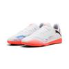 Hallenschuh PUMA "FUTURE 8 PLAY IT", Gr. 47, puma weiß, puma schwarz, glowing rot, Synthetik, sportlich, Schuhe