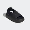 Badesandale ADIDAS ORIGINALS "ADIFOM KIDS ADILETTE", Gr. 32, schwarz (core schwarz, core schwarz, core schwarz), Synthetik, Textil, sportlich, Schuhe