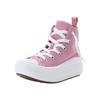 Sneaker CONVERSE "CHUCK TAYLOR ALL STAR MOVE PLATFORM", Gr. 32, cliffside rose, weiß, schwarz, Textil, sportlich, Schuhe