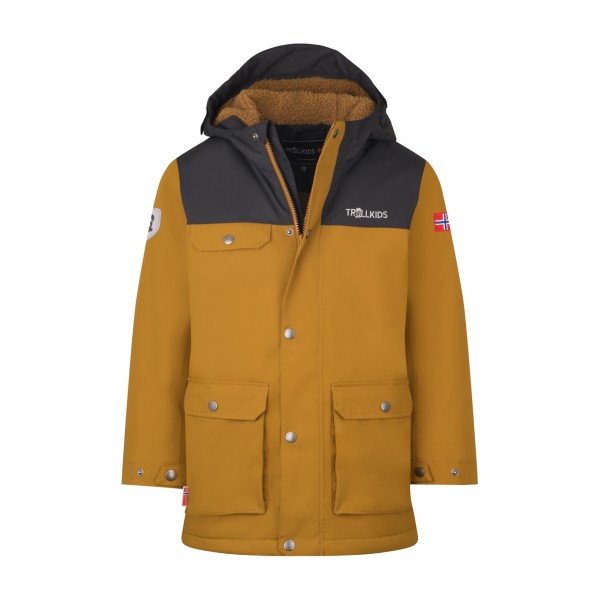 Trollkids - Kid's Gudvangen Jacket - Parka Gr 92 braun