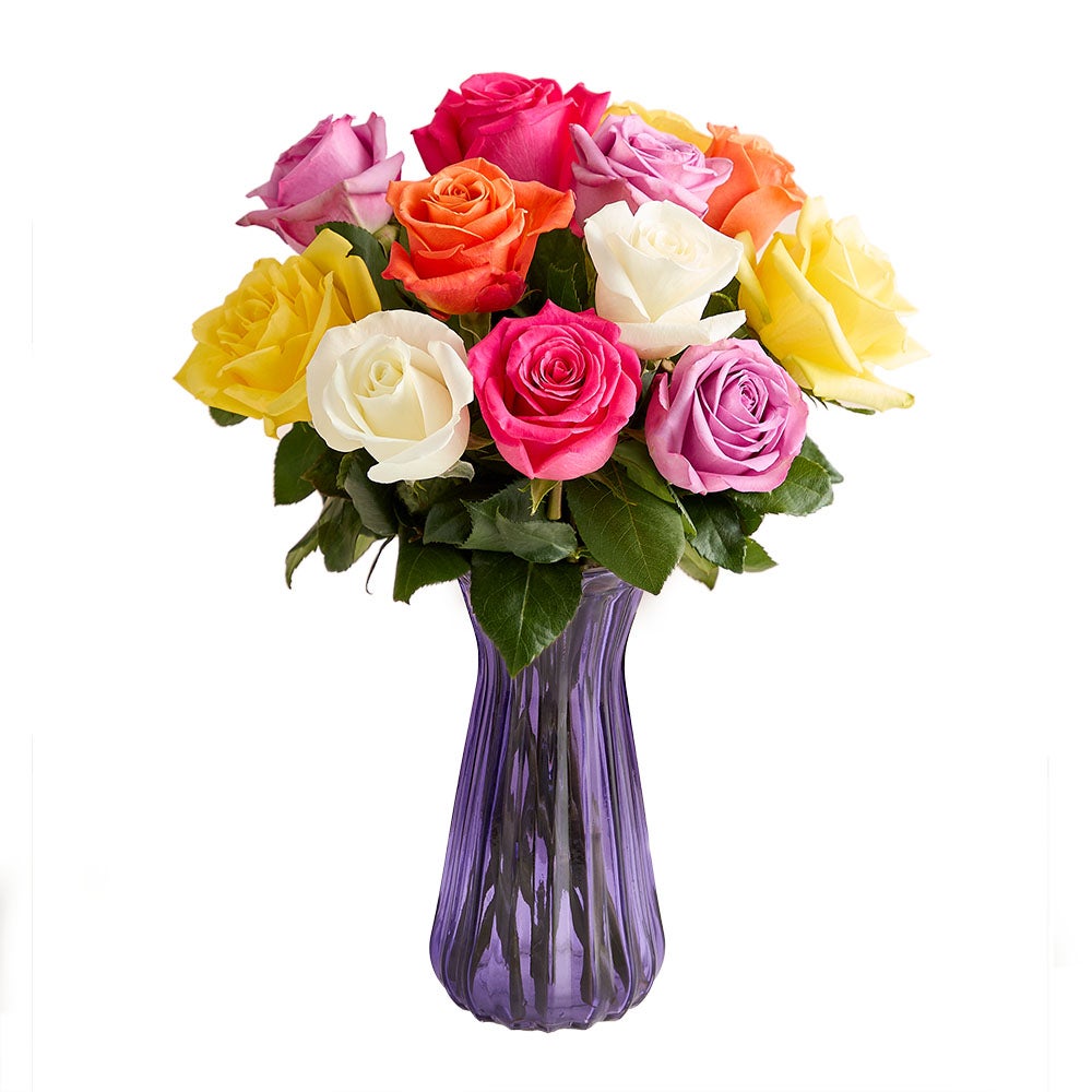 1-800-Flowers Flower Delivery Assorted Roses Rose Bouquet