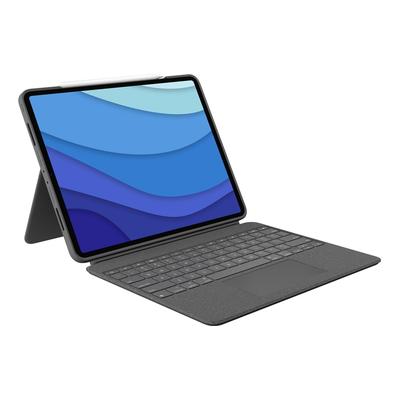 LOGITECH iPad-Tastatur "Combo Touch for iPad Pro 12.9-inch - UK - INTNL", braun, B:26cm H:31cm T:3,5cm, Tastaturen