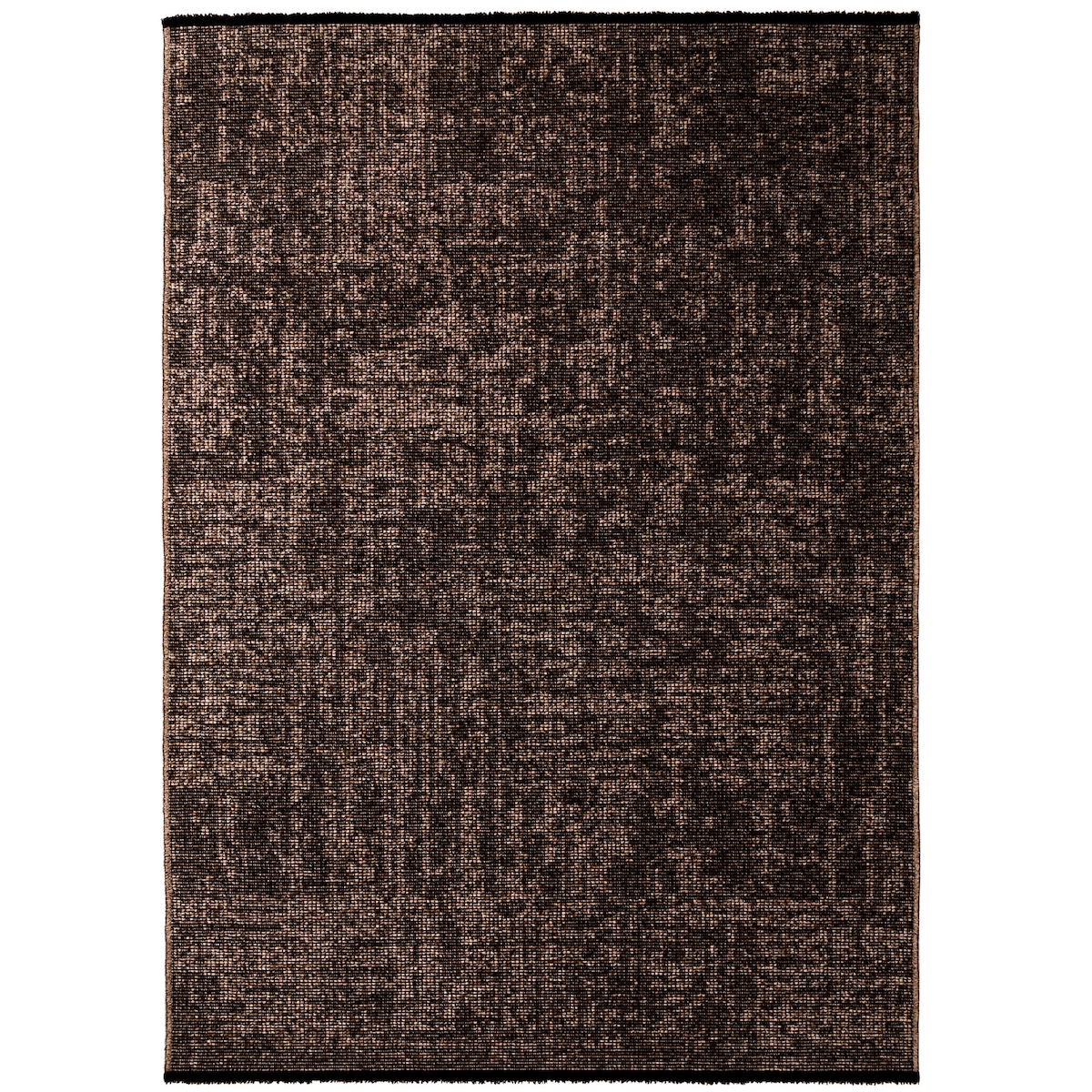 Teppich Kurzflor Unicolor Chenille Baumwolle Innen Braun Rechteckig 200x290 | Kadima Design Image