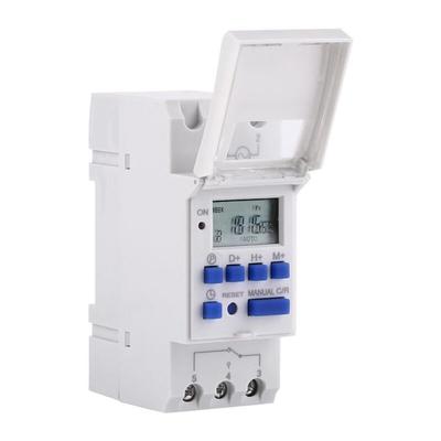 Wöchentlich programmierbare Zeitschaltuhr, Relaisschalter, mit LCD-Display, 16 Ein- und 8 Image