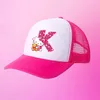 Hello Kitty Baseballkappe mit Buchstaben für Jungen und Mädchen, verstellbarer Schutz, lässig, Hip-Hop-Mesh-Sonne, klassische Schirmmütze aus Baumwolle