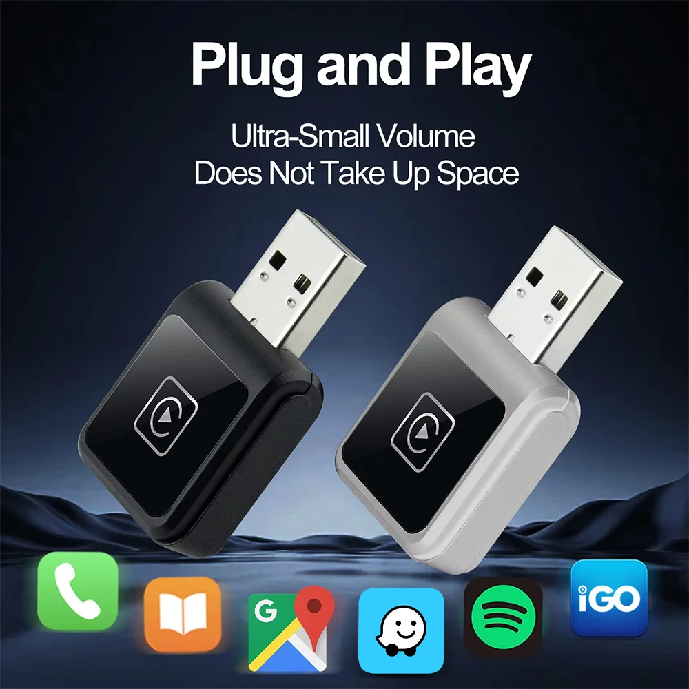 Drahtlose Android Auto 5G WIFI 2 In 1 Carplay AI Box AI Smart Box Auto Intelligente Systeme Plug Und spielen Für VW Toyota Nissan Benz Image