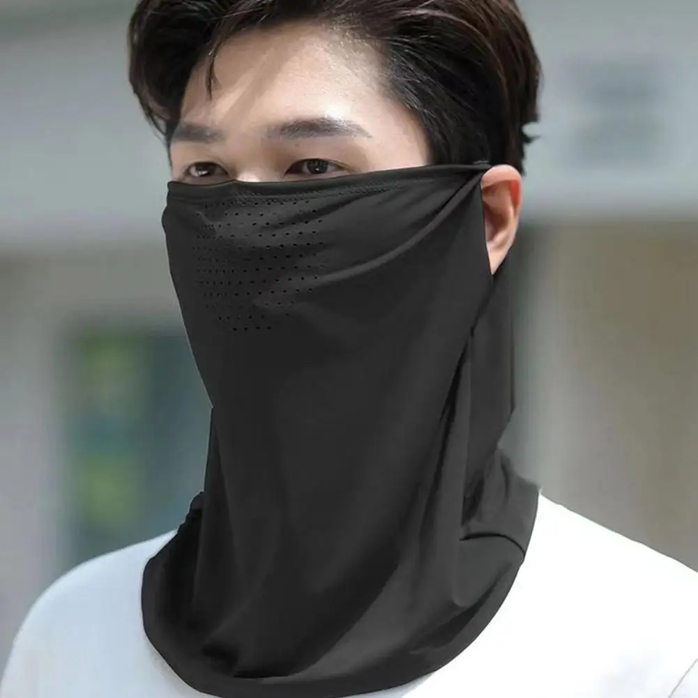 UV-Schutz Atmungsaktive Maske Bandana Gesichtsmasken Halsmanschette Kopfbedeckung Outdoor-Sport Radfahren Wandern Angeln Eisseidenmasken Image