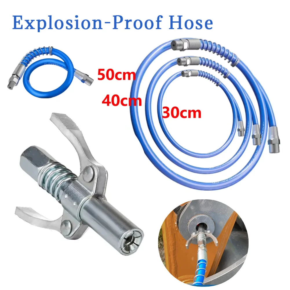 Fettpistolen-Kupplung, 10.000 PSI, auslaufsichere Fettdüse, zwei drücken, Schnellspanner, Fettöl-Pumpenspitze, einfach zu drückendes Schmierwerkzeug Image