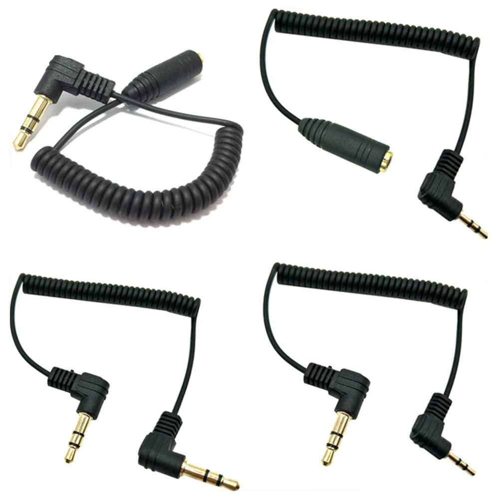 3-poliger Stereo-Stecker auf 2,5 mm Buchse auf 3,5 mm Buchse, 90 rechtwinkliger Stecker auf Buchse, Audio-Adapterkabel Image