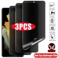 3 pezzi pellicola idrogel privacy per Xiaomi Redmi Note 14 13 12 11 Pro Plus Ultra 13C 14C Poco 9 X6 X5 F5 14T 13T 12T protezione schermo