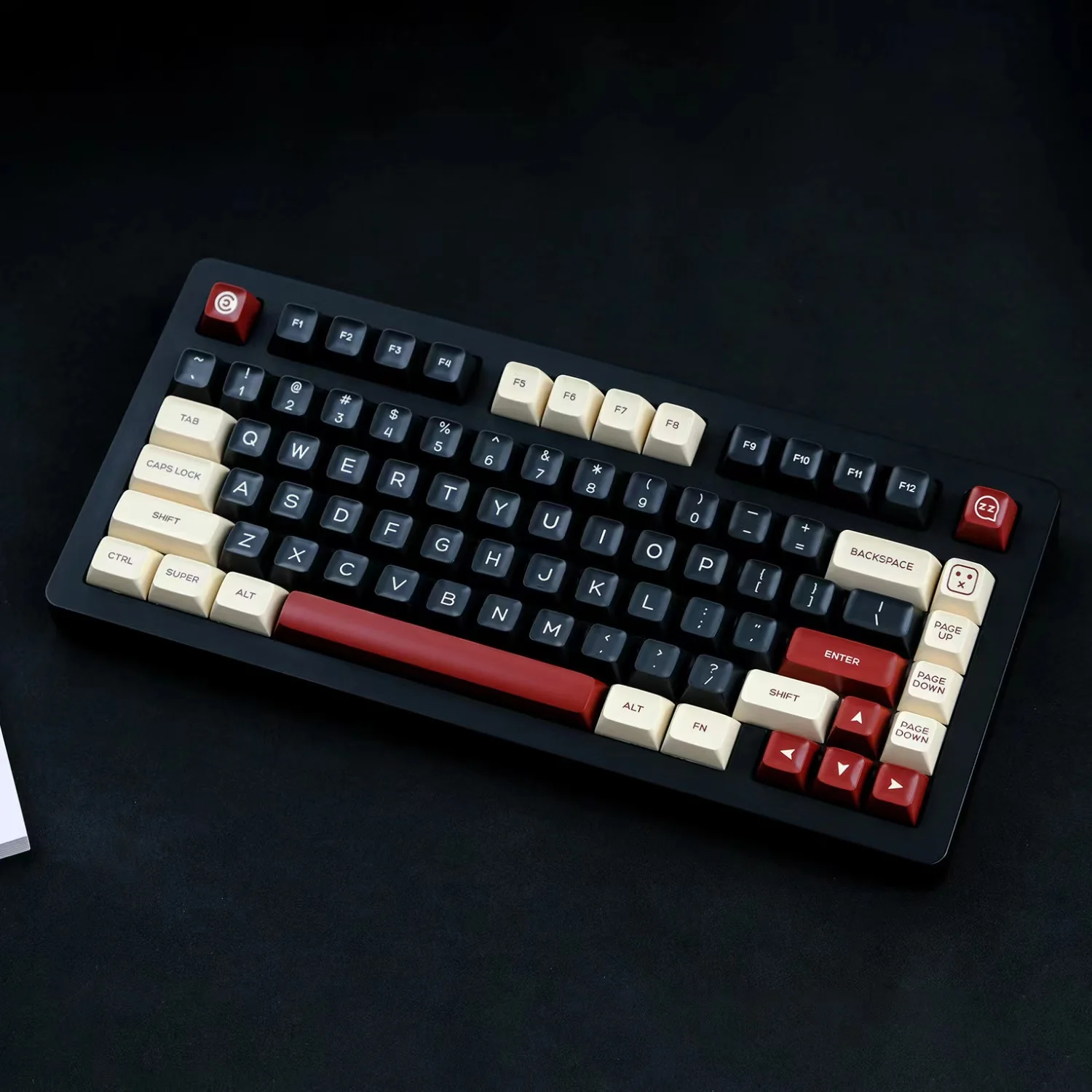 150 Tasten Rom Tastenkappen ASA Profil ABS Double Shot Tastenkappen für MX Alice mechanische Tastatur mit ISO-Eingabe-Layout Gaming-Tastenkappe Image