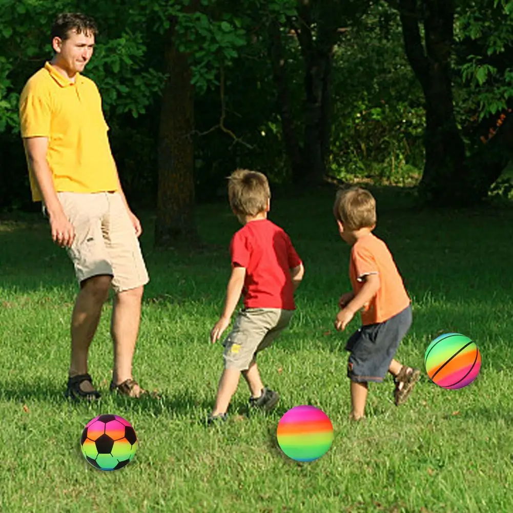 9 "Farbe Fußball Basketball Regenbogen Ball Farbe Aufblasbare Ball Ball Aufblasbare Tour Strand Tennis Outdoor Volleyball Image