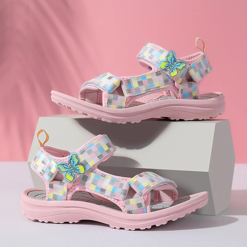Sommer Kinder Mode Sandalen Baby Mädchen Kleinkind Weiche Nicht-rutsch Prinzessin Schuhe Baby Nette Süßigkeiten Atmungsaktive Bequeme Sandalen Image
