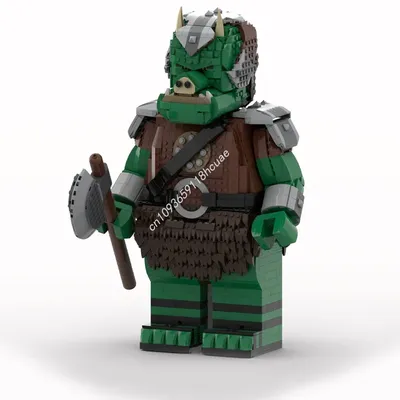 3111 stücke Moc Star Battle Gamorrean Guard MegaFigure Helm Modell Bausteine Ziegel Diy Kreative Montage Urlaub geschenk Image