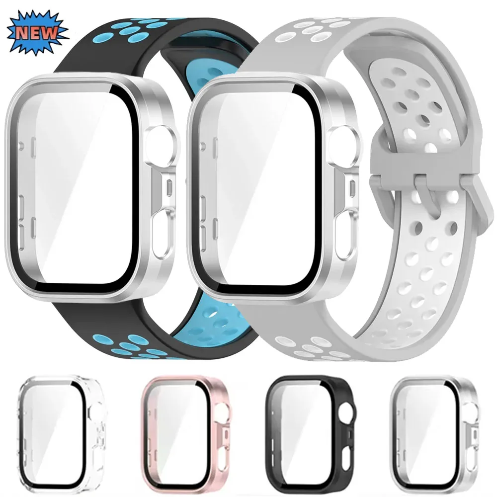 Gehärtetes PC-Gehäuse + Silikonarmband für Huawei Watch Fit 4/3, Glas-Displayschutz, Schale, Zubehör für Huawei Fit 4 Pro-Armband Image