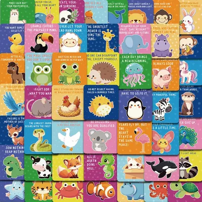 50PCS lustige Cartoon inspirierende Aufkleber Notebook Graffiti Skateboard Kaffee PVC kreative Kinder Spielzeug minimalistisch mit Abziehbildern  Image