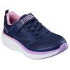 Sneaker SKECHERS "GO RUN ELEVATE 2.0", Kinder, Gr. 36, blau (navy), Textil, Lederimitat, kontrastfarbene Details, sportlich, Schuhe, Freizeitschuh mit Klettverschluss, Größenschablone zum Download