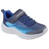Sneaker SKECHERS "MICROSPEC ADVANCE", Kinder, Gr. 37, blau (navy, blau), Lederimitat, Textil, sportlich, Schuhe
