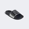 Badesandale ADIDAS SPORTSWEAR "SHOWER ADILETTE", Gr. 43, core schwarz, silber metallic, silber metallic, Synthetik, sportlich, Schuhe