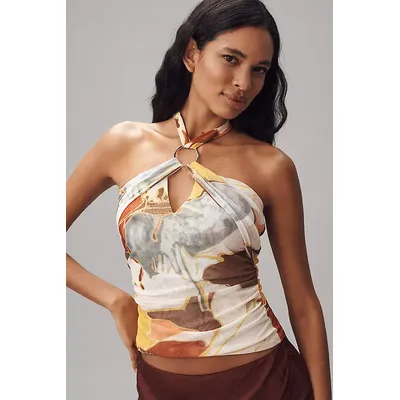 Sarah Hann Mesh Halter Top