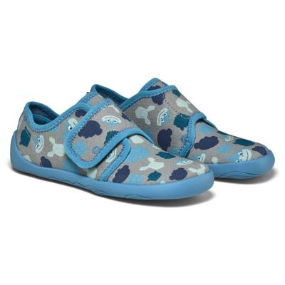 Affenzahn - Kid's Hausschuh Baumwolle Movy - Hüttenschuhe 22 | EU 22 blau Image