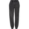 Jogginghose URBAN CLASSICS "Urban Classics Damen Ladies High Waist Stone Washed Sweat Pants", Damen, Gr. 4XL, US-Größen, schwarz, 70% Baumwolle, 30% Polyester, unifarben, loose fit, Hosen