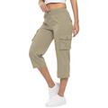 Per donna Pantaloni Cargo Pantaloni da escursionismo Esterno Vestibilità regolare Traspirante Pantaloni Tasca Coulisse Nero Bianco Cotone Campeggio / Escursionismo Corsa S M L XL XXL