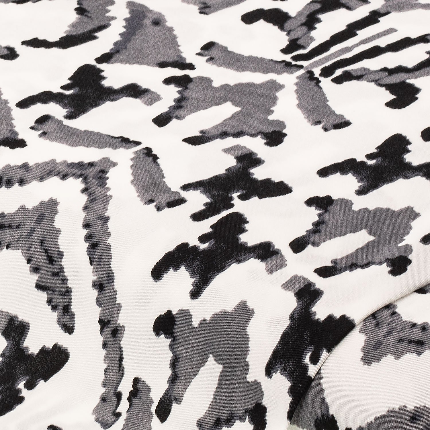 Viskose-Blusenstoff / Javanaise Ornamente, grau-color Image